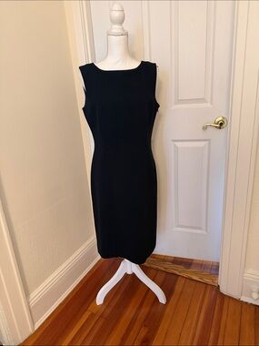 INC Classic Black Sleeveless Sheath Dress